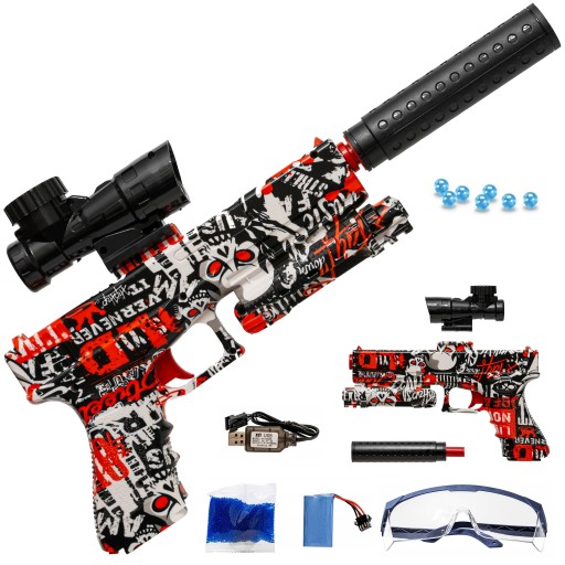 GLOCK GEL BALL АВТОМАТИЧНИЙ ПІСТОЛЕТ З ГЛУШНИКОМ