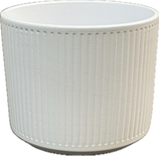 Doniczka biała ceramiczna osłonka 14 cm