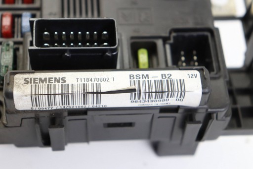 CITROEN PEUGEOT module boîte unité de commande électronique uce BSM 9643498980 T118470002I