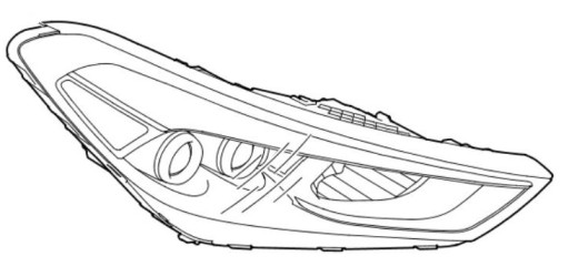 92102D7201 - Hyundai Tucson (2015-2018) Фара правая светодиодная