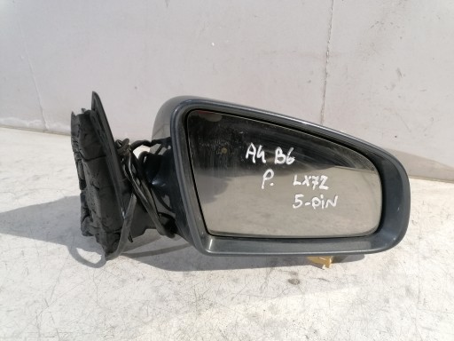 Audi A4 B6 mirror right el. 5 PIN LX7Z