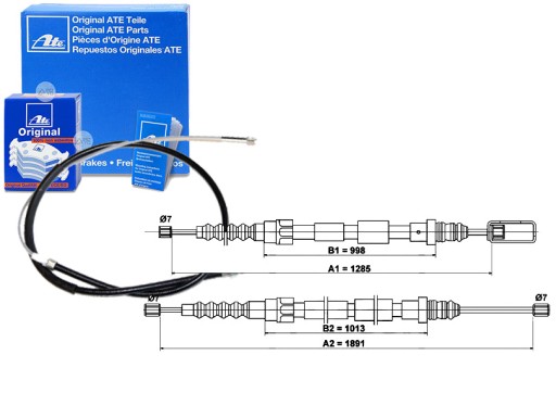 ATE24.3727-1024.2/RS4 - ATE ТРОС ТРОСА РУЧНОГО ГАЛЬМА 6025105918 60251