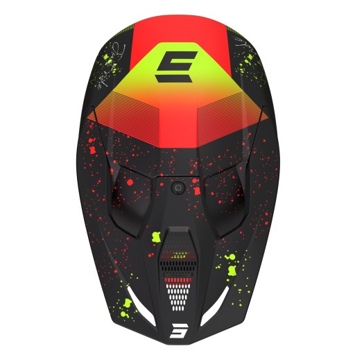 Shot Furious Matrix красный матовый кроссовый шлем для эндуро