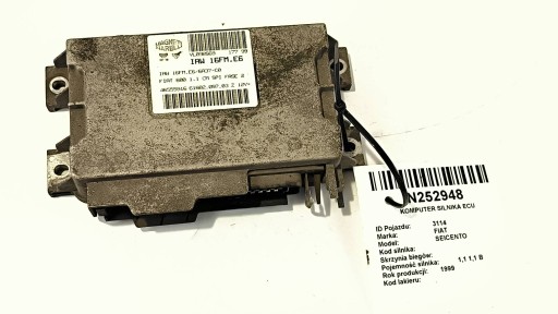 computer Motore ECU 1.1 IAW16FM.E6 FIAT SEICENTO
