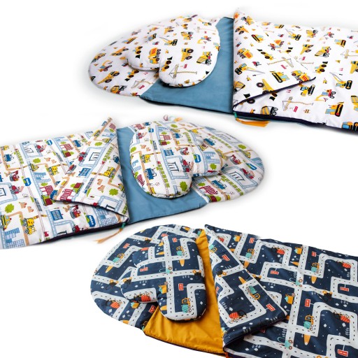 Спальний мішок 3 в 1 для дитячого садка, бавовна 75X140