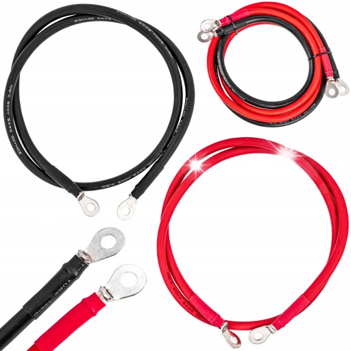 Кабель кабель для підключення акб agm гелевий 25мм 1м 100см