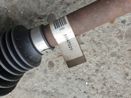 semi-axis PP FIAT PUNTO GRANDE EVO 1.2 1.4 2009- 51947021