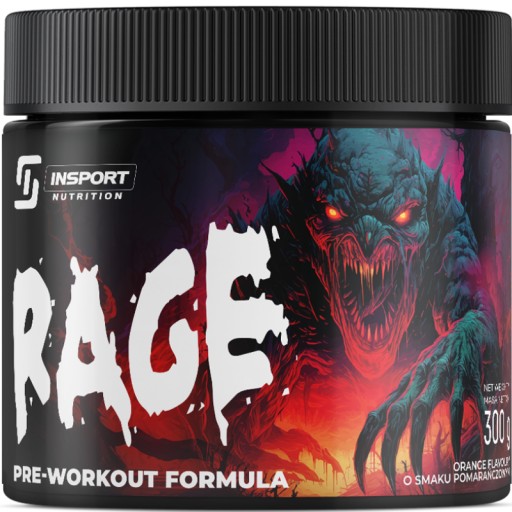 RAGE 300g PREDTRÉNING STIMULÁCIA VYTRVALOSTI ENERGIE | INSPORT