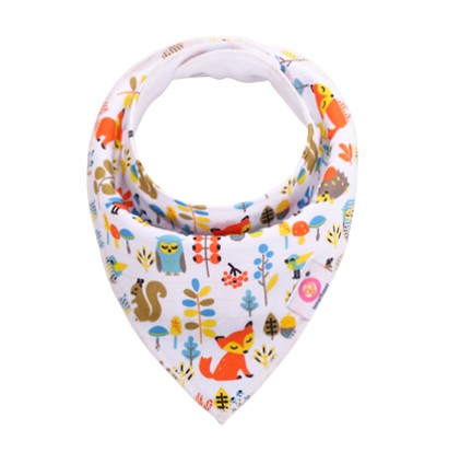 Нагрудник Milababy тканинний білий, Відтінки коричневого та бежевого, Відтінки помаранчевого 1 шт.