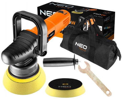 NEO автомобильный полировщик двойного действия 710 Вт 125 мм