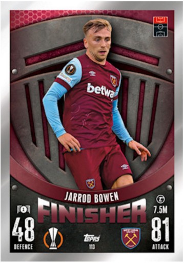 Картка Topps Match Attax 23/24 FINISHER - 113 ДЖАРРОД БОУЕН