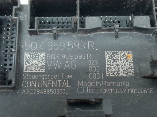 modulo porta portiera 5Q4959593R 5Q4959592R Skoda Karoq e (2017-)