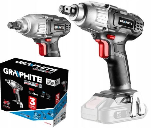 КЛЮЧ УДАРНИЙ ГРАФІТОВИЙ 180NM 18V 58G018