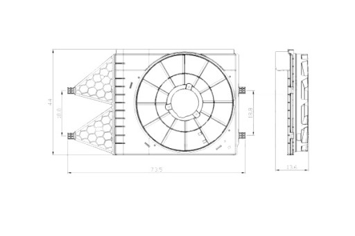 837-0033-1 - КОРПУС ВЕНТИЛЯТОРА РАДИАТОРА TYC SEAT IBIZA IV IBIZA IV SC IBIZA IV