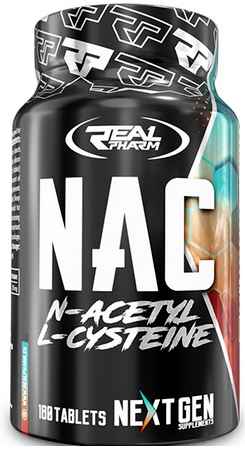 Real Pharm NAC 90 N-acetyl L-cysteín 180 tab 250mg/1tab detox regenrácia