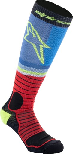 ШКАПЕТКИ ALPINESTARS MX PRO CROSS SOCKS BLACK/GREY/BLUE M