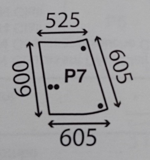 ВІКНО БОКОВЕ FENDT ЛІВЕ 700/800 716810040421