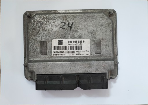 Контролер двигуна immo off 03e906033p 5wp40196 07 1.2b чистий