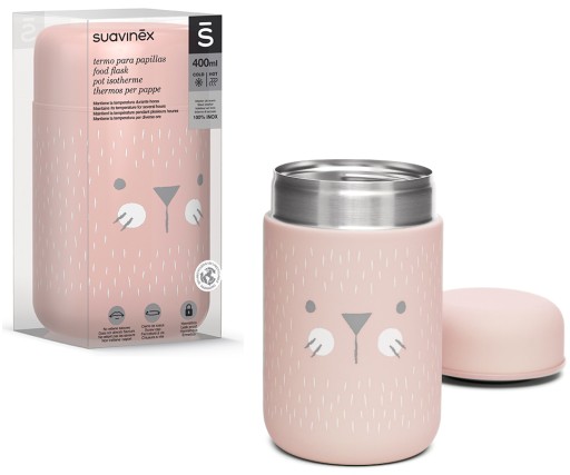 Обідній термос Suavinex 0,35 л, рожевий