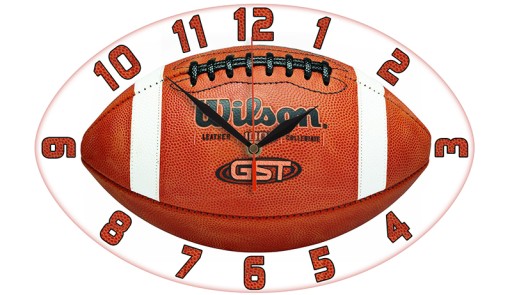 Годинник овальний, 36 см, аналоговий циферблат