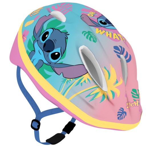 Kask Rowerowy Dziecięcy Dla Dziewczynki Stitch Regulowany 52-56