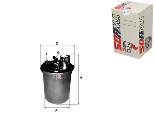 4004 - SOFIMA ТОПЛИВНЫЙ ФИЛЬТР SEAT CORDOBA 1.9 TDI (6L2)