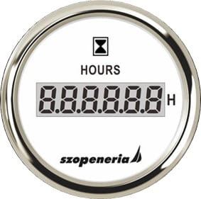 CLH2-WS-HS - ЛІЧИЛЬНИК МОТОГОДИН 52 ММ БІЛИЙ