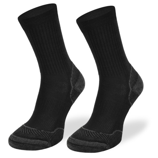 Ponožky TRE7 čierne – 50% merino + Climayarn