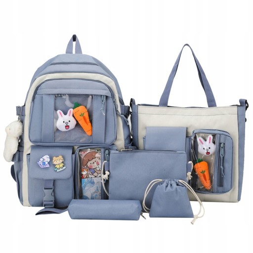 Рюкзак шкільний багатокамерний lpo445 Shades of blue