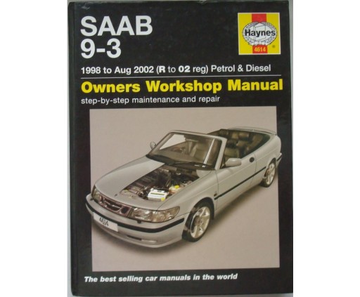SAAB 9-3 1998-2002 Книга ремонту Haynes Naprawa SAAB 93 1998-2002