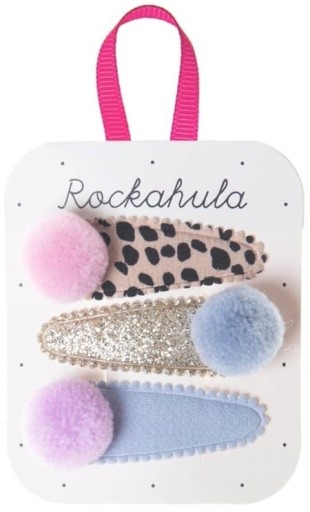Заколки для волосся Rockahula 4 Luna Leopard Skinny