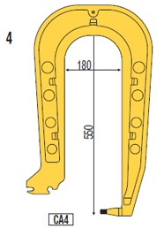 Кронштейн для зварювального апарату Telwin Inverspotter CA4 довжина 550