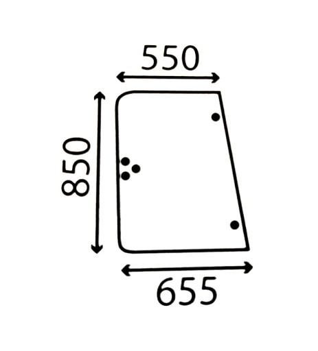 7700054047 - БОКОВОЕ ОКНО RENAULT CABIN TX.TS.TZ - НА ВИНТАХ
