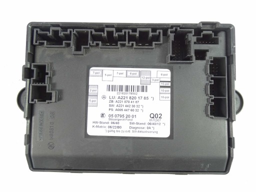 A2218201785 - Mercedes S W221 модуль водій двері лівий задній