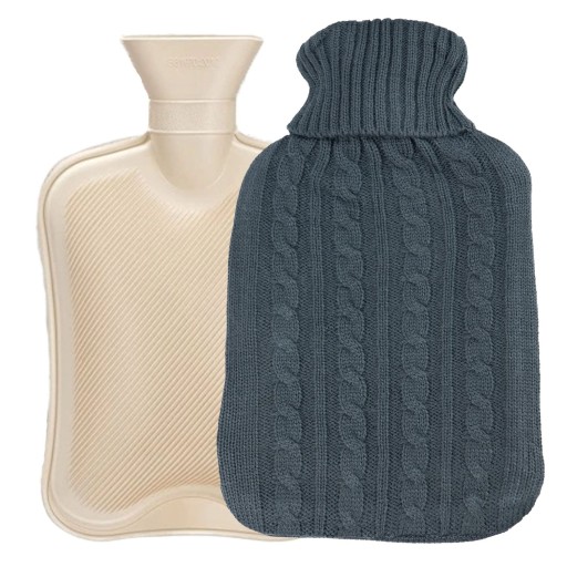 Грілка SEVERNO Home гумова відтінки сірого 2л