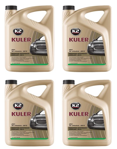 K2 Kuler охолоджуюча рідина -35 ° C зелений 4x5l 20L