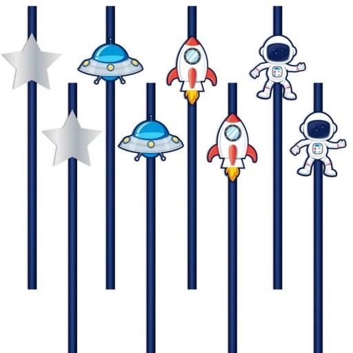 Паперові соломинки PartyPal 8 шт.