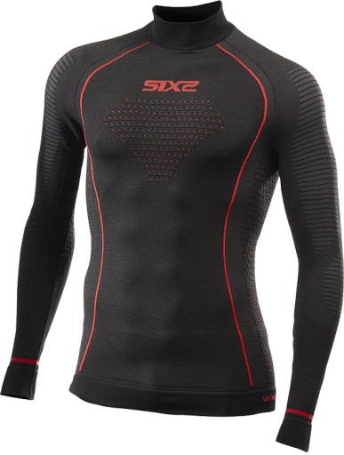 Sixs TS3W cu Зимняя футболка с длинным рукавом и воротником-стойкой M / L
