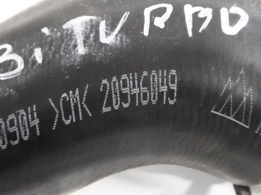 hose wiring of the intercooler OPEL INSIGNIA A 2.0 CDTI BITURBO A20DTR 195 KM