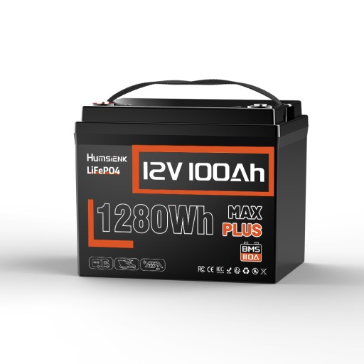 Lifepo4 акумулятор 12v 100ah 10kg bt 100a bms для кемпера, човна, сонячної