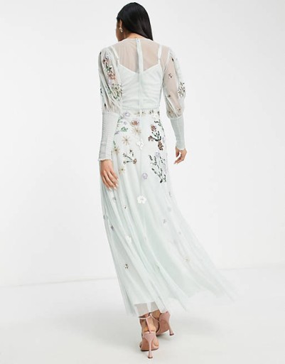 FROCK AND FRILL SELEDYNOWA SUKNIA MAXI 40 15657039841 Allegro.pl
