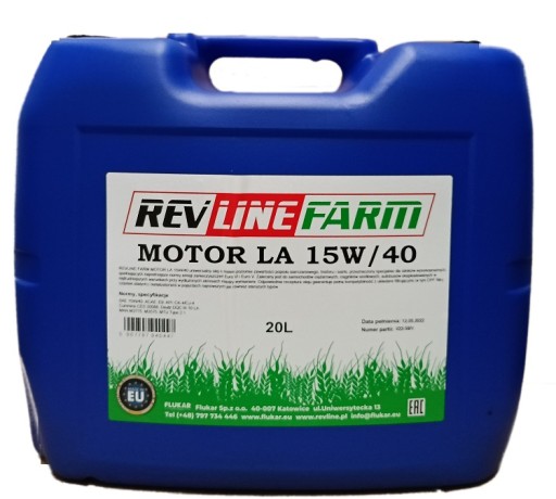 Revline Farm Motor LA 15W40 пак 20 років