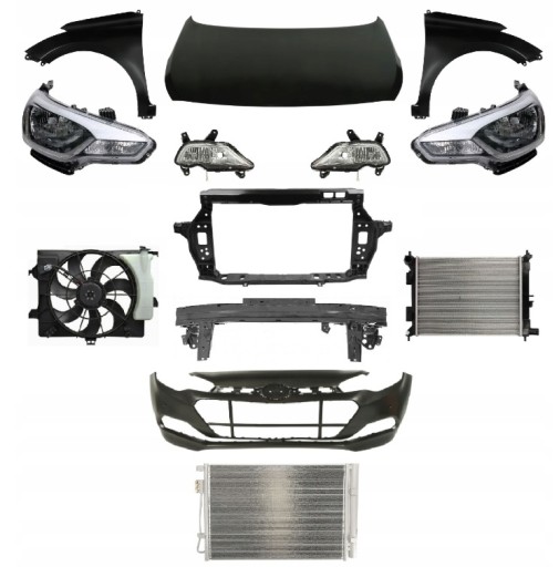 64101-C8000 - HYUNDAI I20 14-18 ФОНАРЬ РЕМНЯ ПЕРЕДНЕГО БАМПЕРА КАПОТА