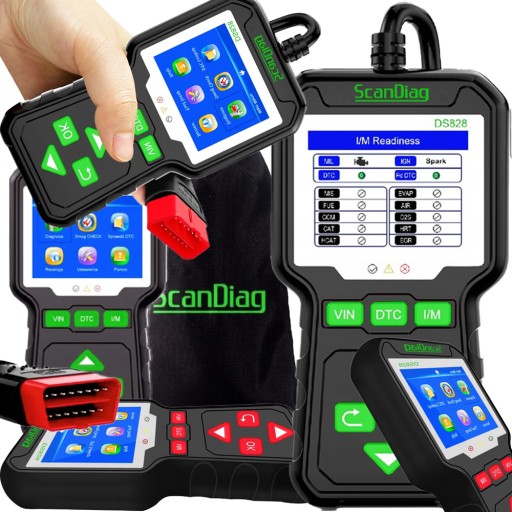 OBD2 ДІАГНОСТИЧНИЙ ТЕСТЕР Scandiag DS828 ПОЛЬСЬКИЙ!