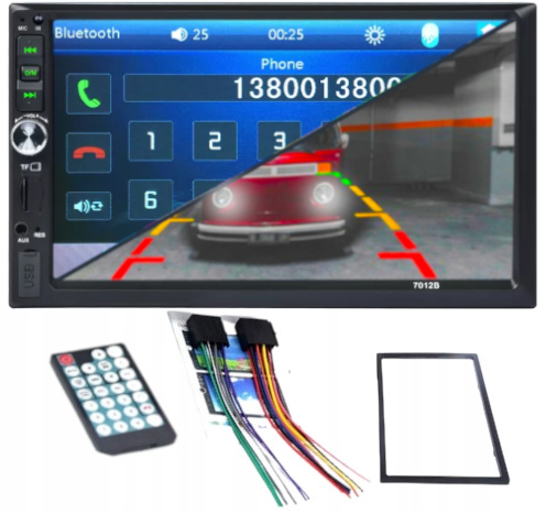 Автомобильный радиоприемник BLUETOOTH 2DIN 7 дюймов USB рамка