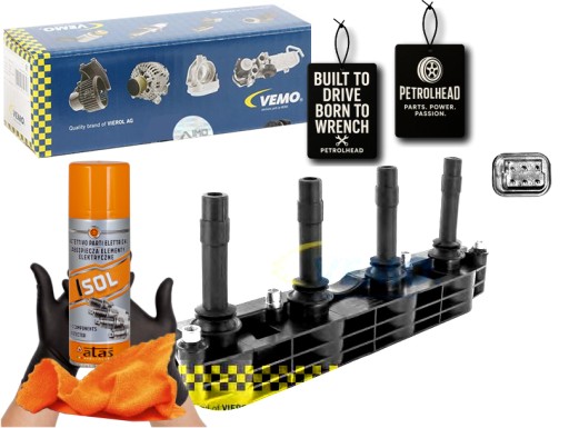 VEMV40-70-0016#ECS-PCP+K - Катушка зажигания opel astra g astra g classic astra #petrolhead pro+ kit4