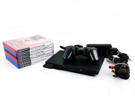 Sony PlayStation 2 Slim konzola čierna
