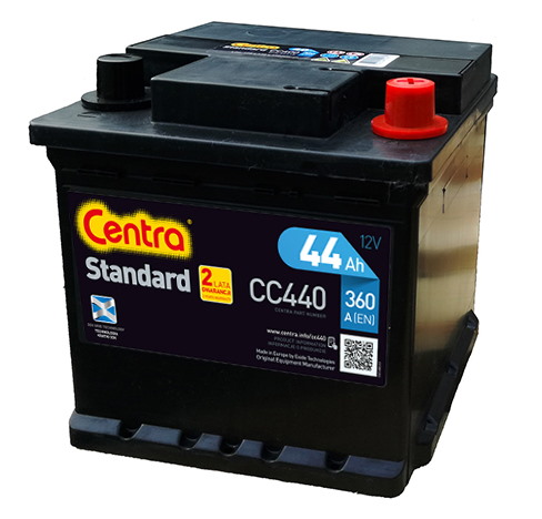 АККУМУЛЯТОРНЫЕ ЦЕНТРЫ СТАНДАРТ 44AH 360A CC440