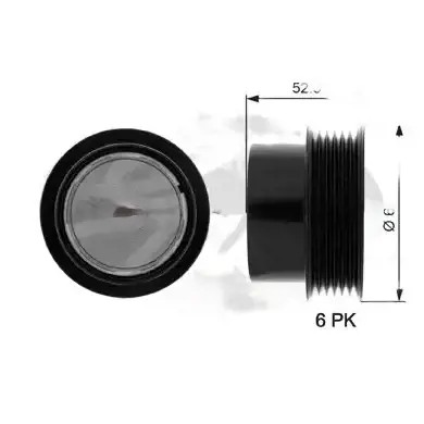 Шків муфти генератора oap7101 ворота