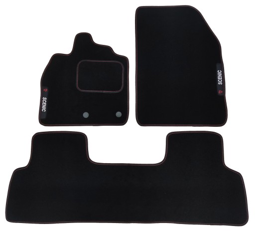 Renault Scenic III 09-16 автомобильный коврик +вышивка